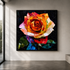 Rose Fragmented – Unikat 1:1 | Acrylglas 100 × 100 cm