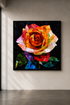 Rose Fragmented – Unikat 1:1 | Acrylglas 100 × 100 cm