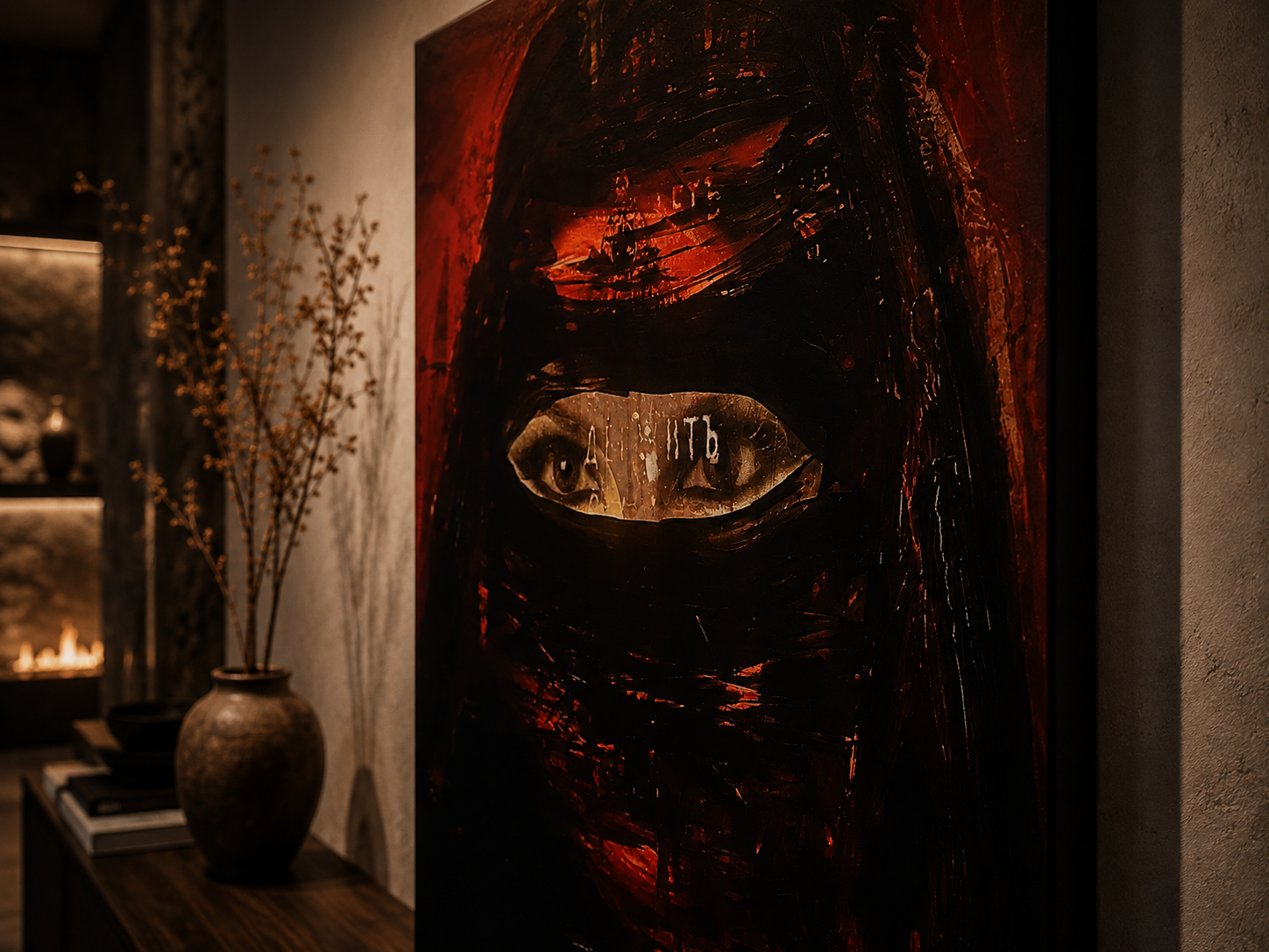 Desert veil - Unikat 1:1 | Leinwand 120x60 cm